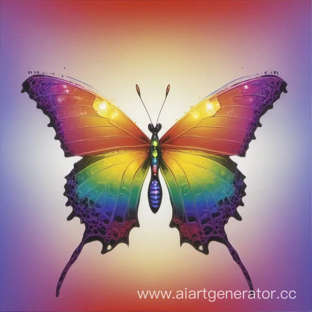Vibrant-Rainbow-Butterfly-in-Nature