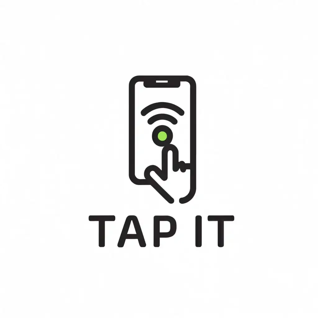 a logo design,with the text "Tap it", main symbol:business card,Moderate,clear background