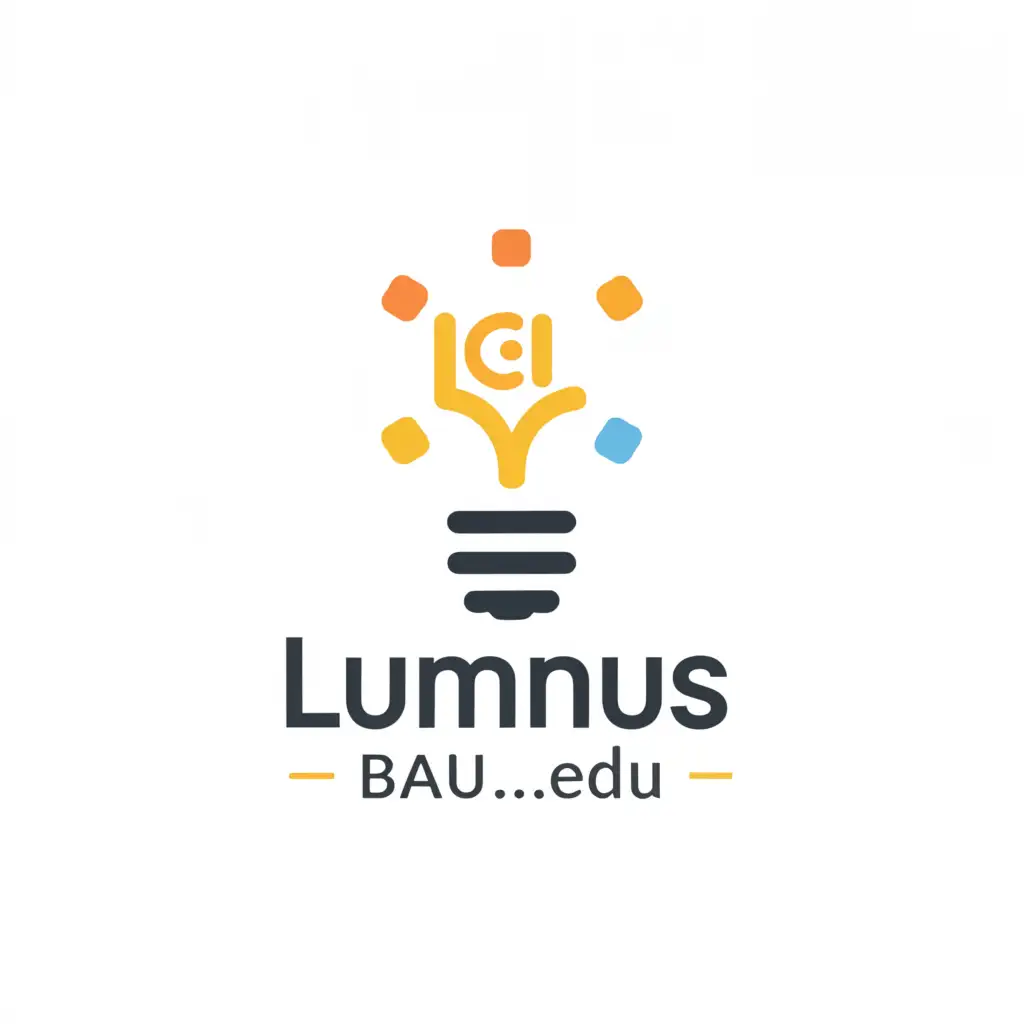 a logo design,with the text "Luminus Bau .Edu", main symbol:light,Moderate,be used in Construction industry,clear background