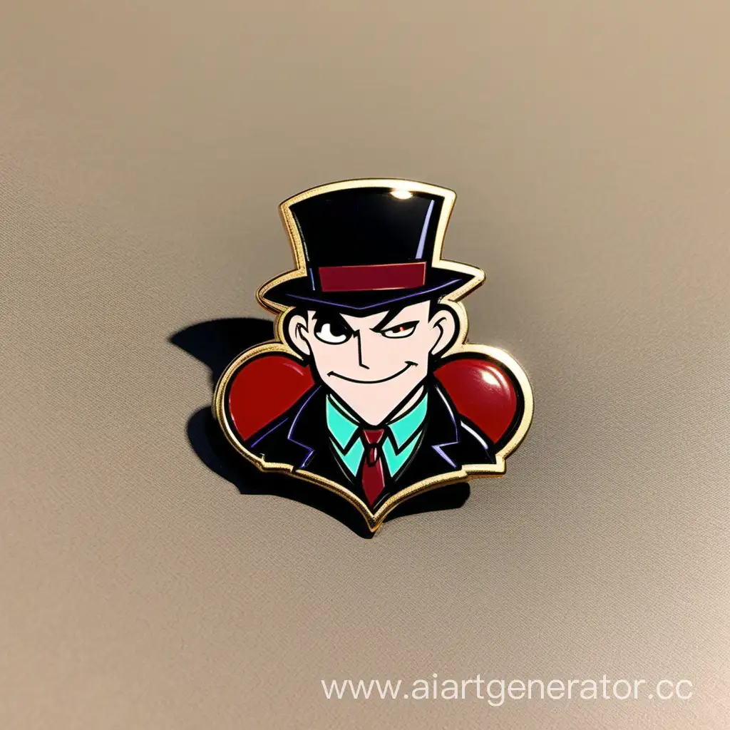 Oswald-Cobblepot-Brawl-Stars-Pin-The-Batman-Animated-Series-Tribute-with-RedHaired-Heart
