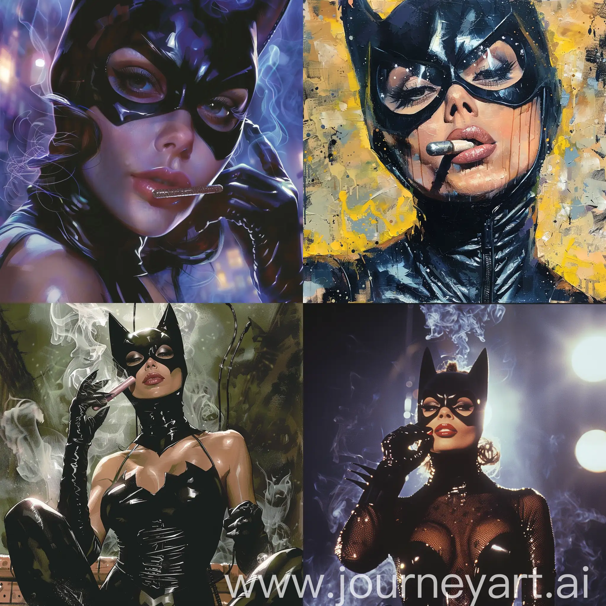 Sleek-Cocaine-Catwoman-Artwork-in-11-Aspect-Ratio