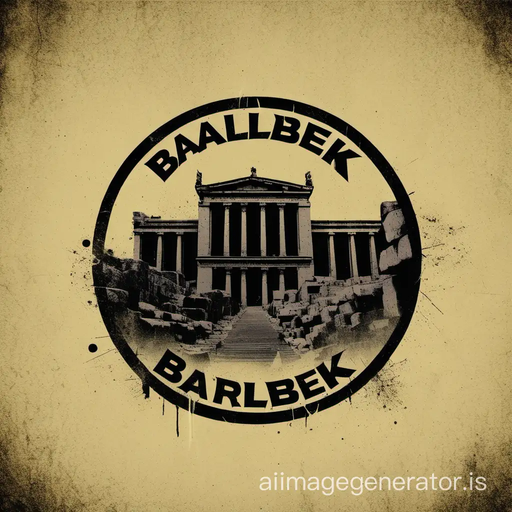 make the logo of a emo punk rock grunge band named BAALBEK