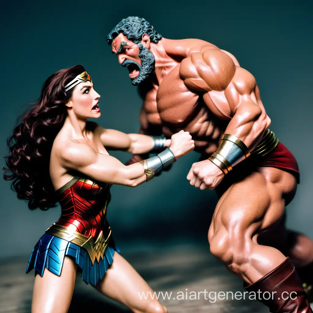 WONDER WOMAN VS HERCULES WRESTLING MATCH 