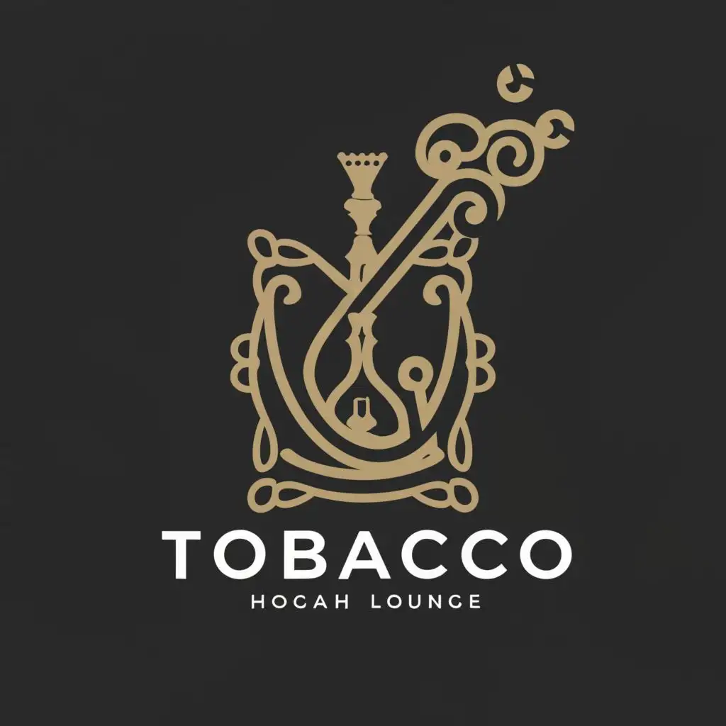 a logo design,with the text "TOBACCO", main symbol:HOOKAH, SMOKE, ROYALITY  ,complex,be used in Restaurant industry,clear background