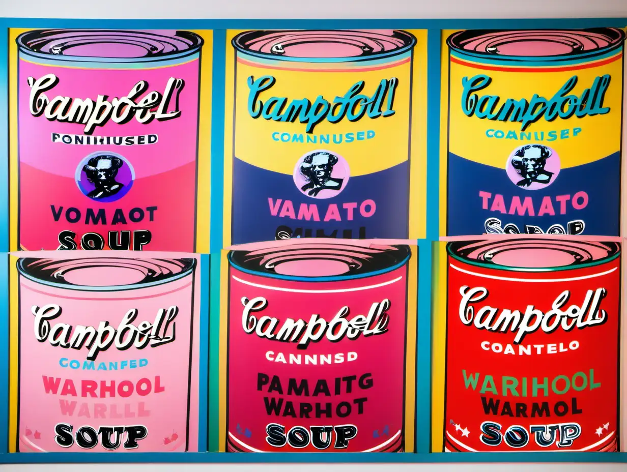 Colorful Pop Art Portrait Inspired by Warhols Style