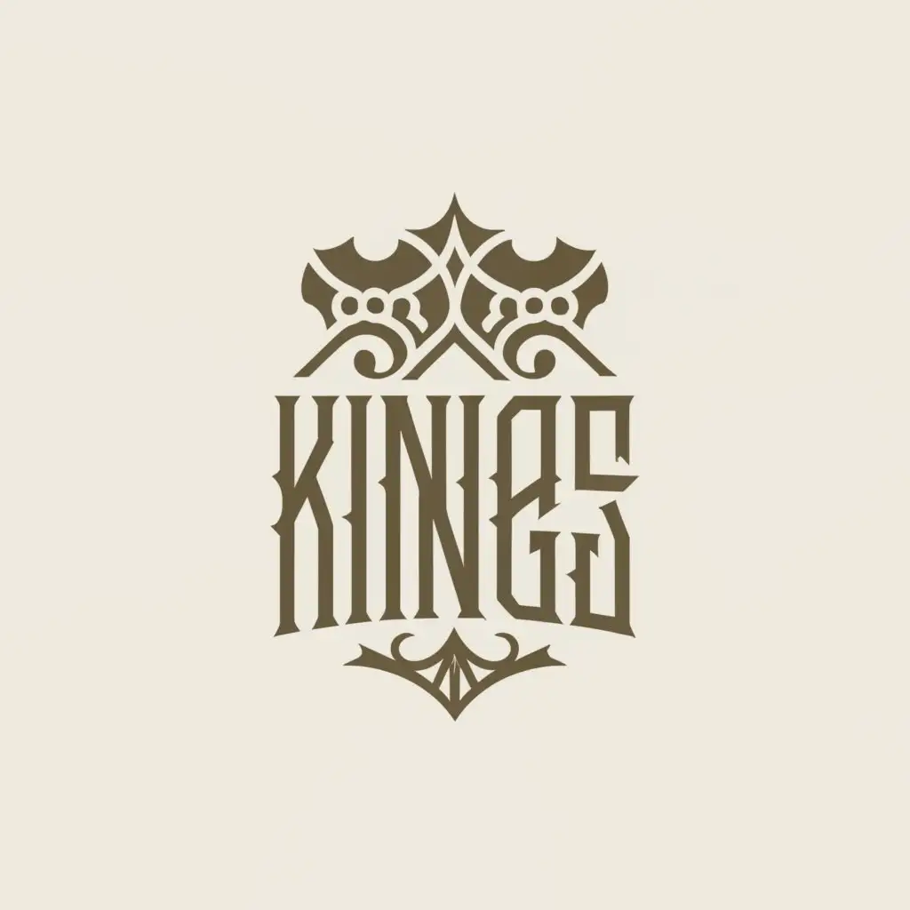 a logo design,with the text "Kings", main symbol:Shoes,complex,clear background