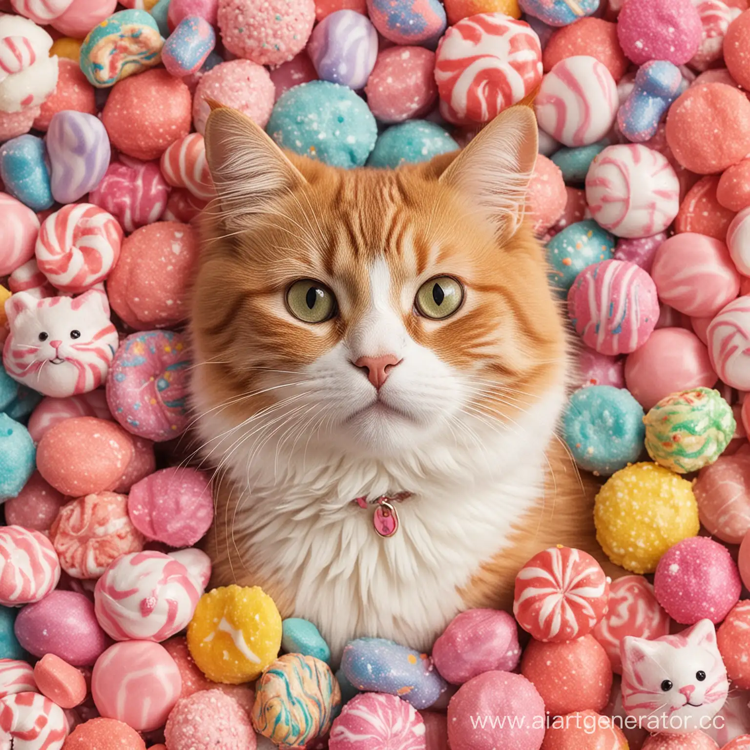Кошка конфета всё на планете сладкий