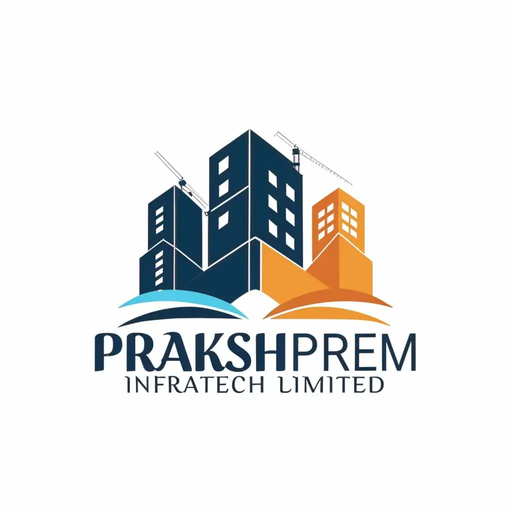 logo, building construction, with the text "PRAKASHPREM INFRATECH PRIVATE LIMITED", typography, be used in Construction industry