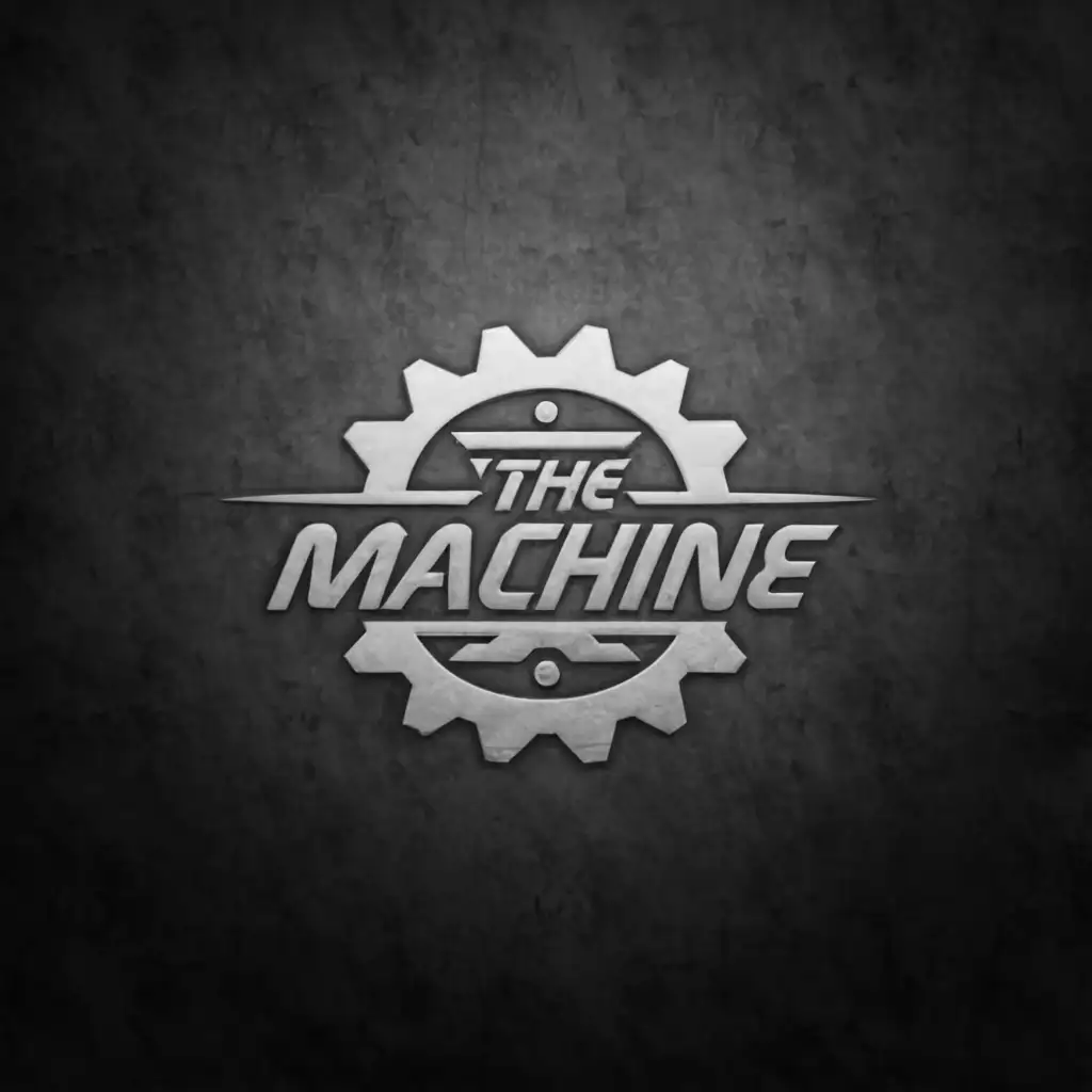 a logo design,with the text 'the machine', main symbol:machine,Moderate, be used in Sports Fitness industry, clear background