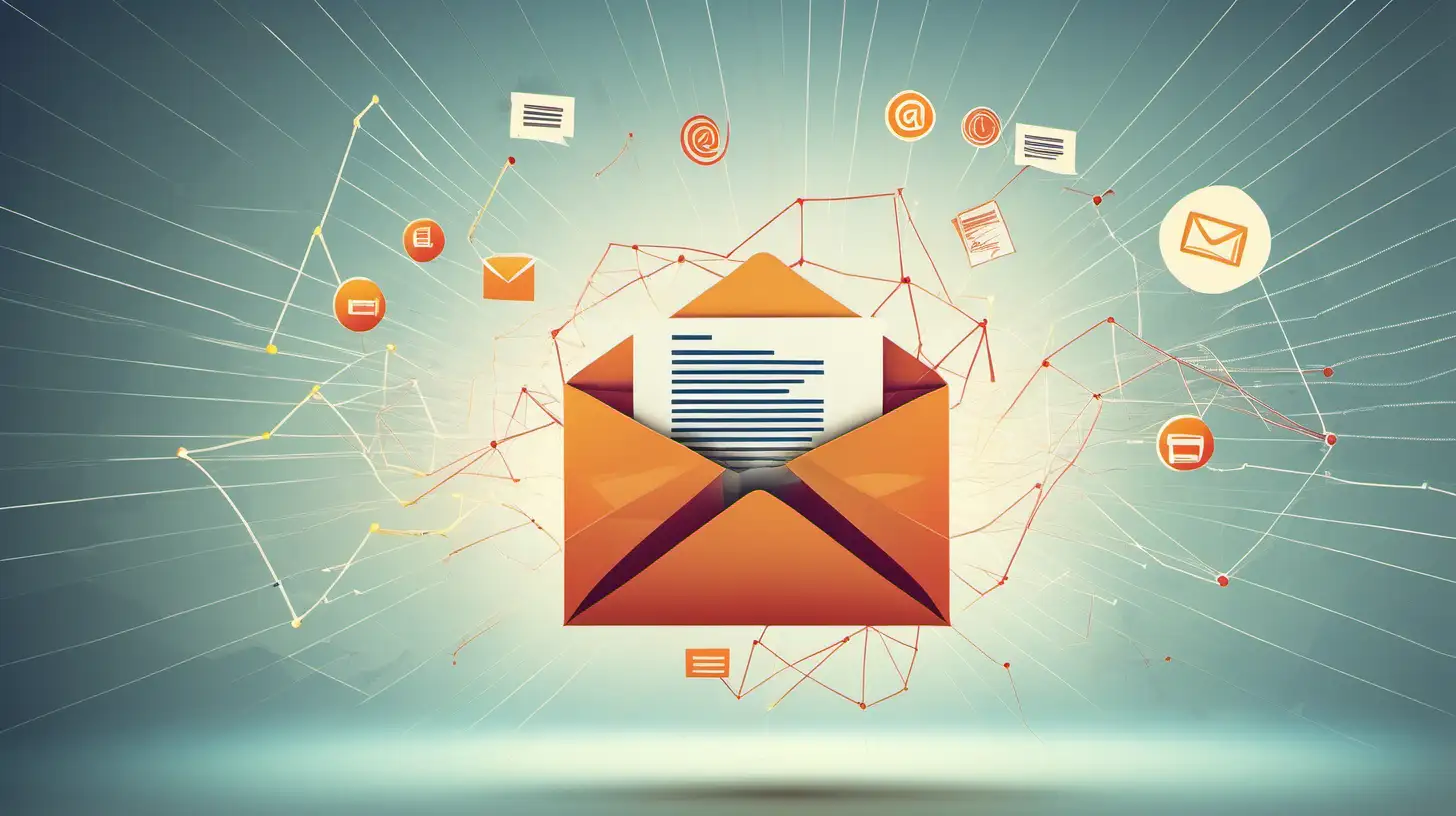 Glowing Envelope Illuminating Success in Email Marketing