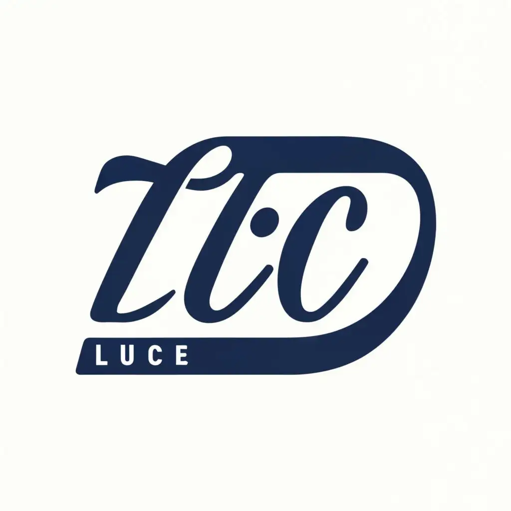 logo, LC, with the text "LC, LUCHE", typography