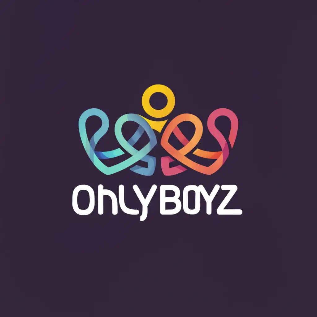 a logo design,with the text "onlyboyz", main symbol:only family content,Moderate,be used in Entertainment industry,clear background