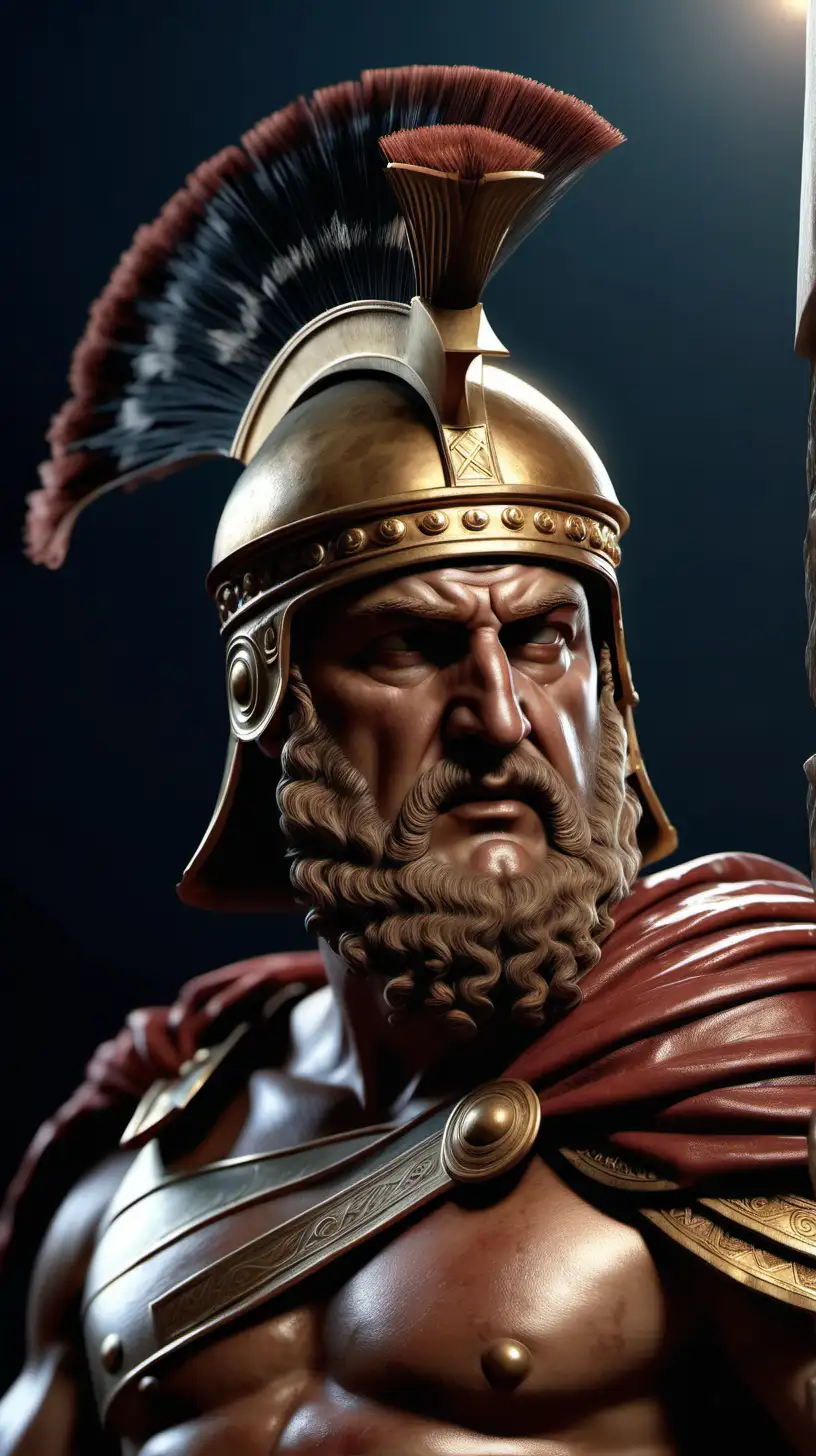 Menelaus Greek King in Ultra Realistic 8K Image with Cinematic Lighting