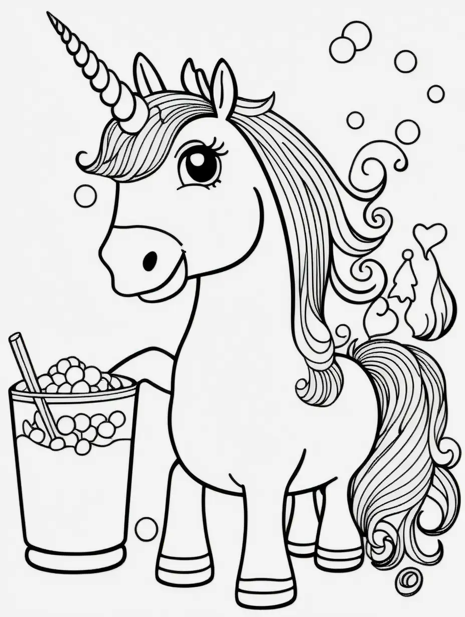 Unicorn Coloring Pages Kitchen Fun for Kids