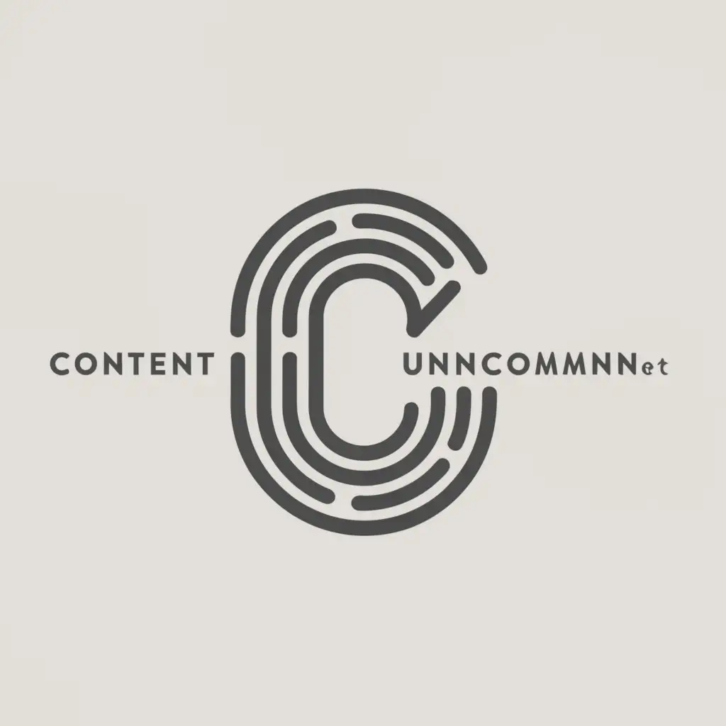 a logo design,with the text "contentuncommon.net", main symbol:CU,Moderate,be used in Technology industry,clear background