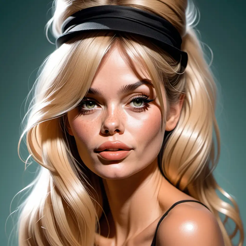 Caricature of Brigitte Bardot