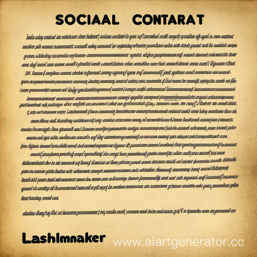 социальный контракт для лэшмейкера