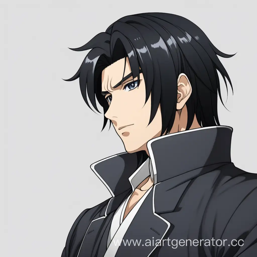 Elegant-Anime-Character-with-ShoulderLength-Black-Hair-and-Classic-Attire