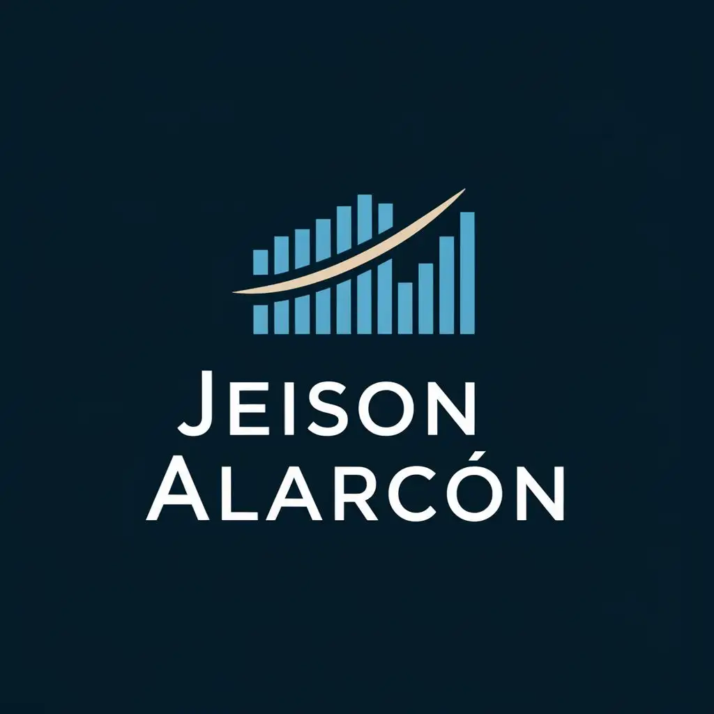 logo, Statistics, IA and Machine Learning, with the text "Jeison Alarcón", typography, be used in Technology industry
