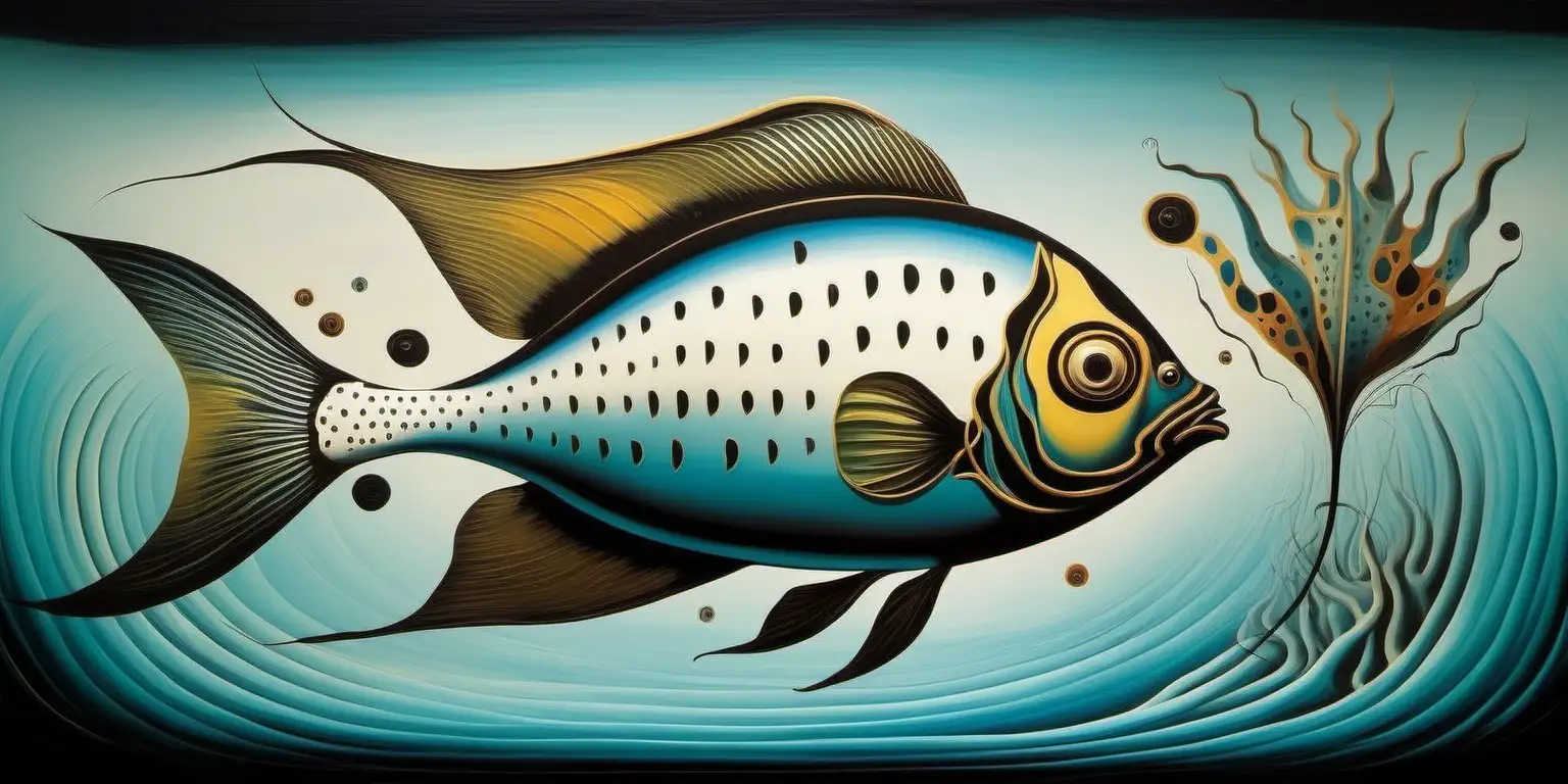Surreal Tropical Fish Salvador DaliInspired Art