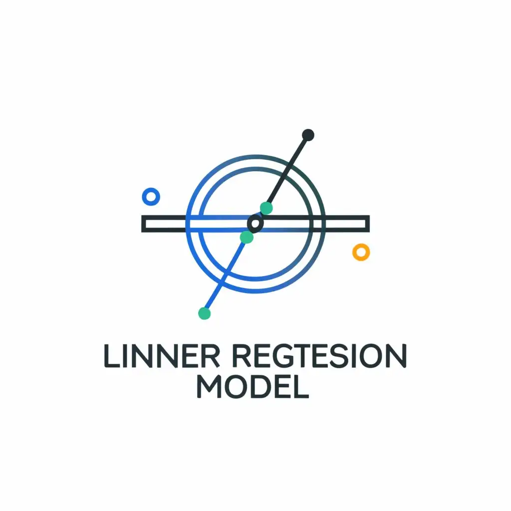 a logo design,with the text "Linear Regression Model", main symbol:LRM,Moderate,be used in Education industry,clear background