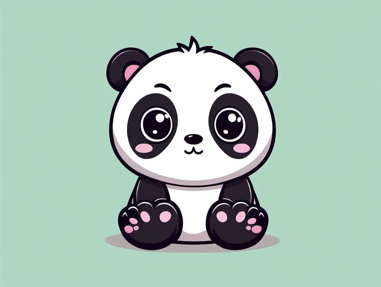 cute cartoon-style panda