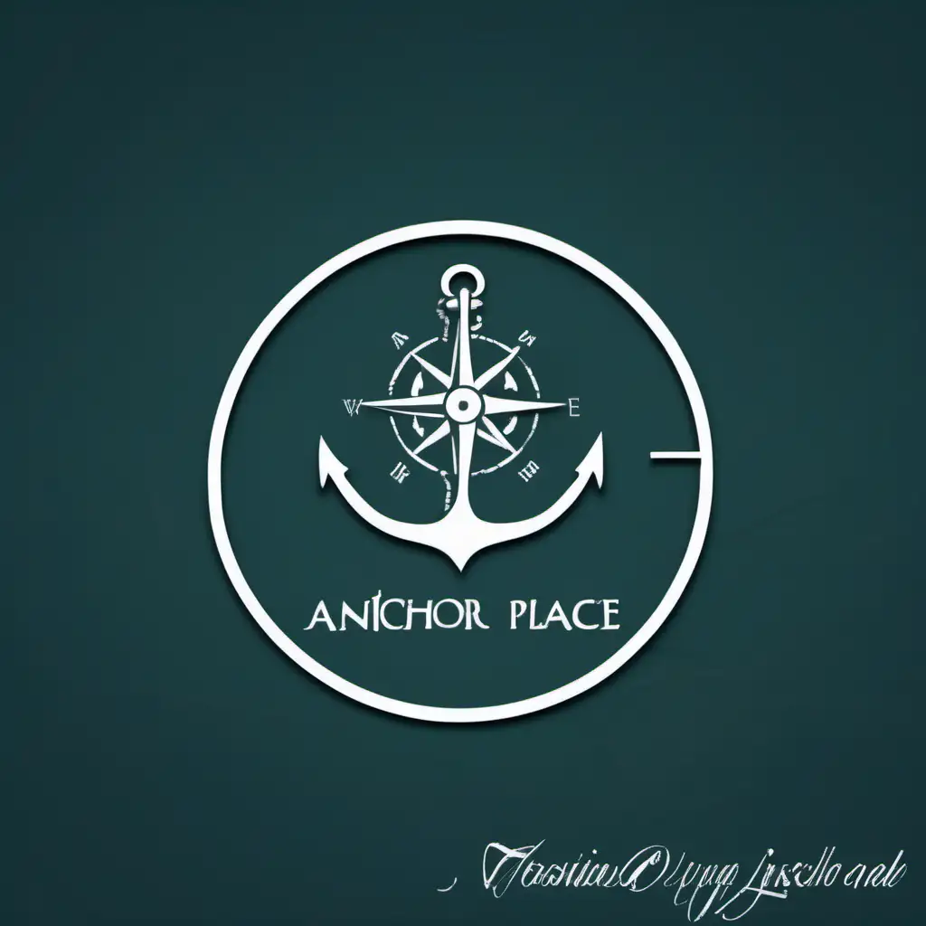 take this style and elaborate a maze in the background with the anchor and compass presenting the notion that you have found a safe place to rest.
