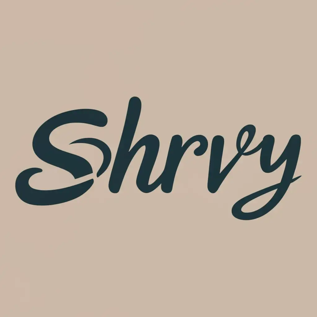logo, shrvy, with the text "shrvy", typography, be used in Internet industry