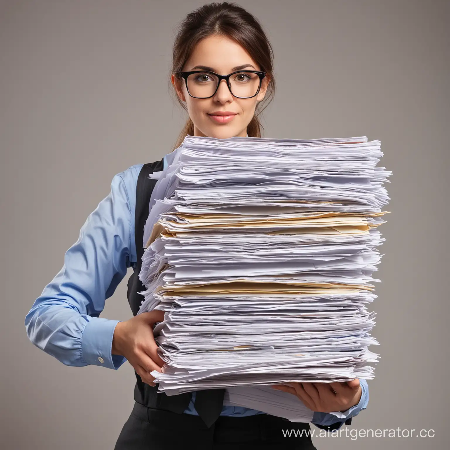 Office-Worker-Managing-Documents-Efficiently
