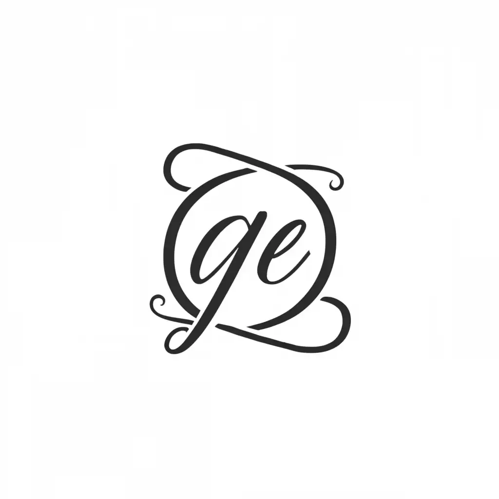 a logo design,with the text "GE", main symbol:GE,Moderate,be used in Beauty Spa industry,clear background