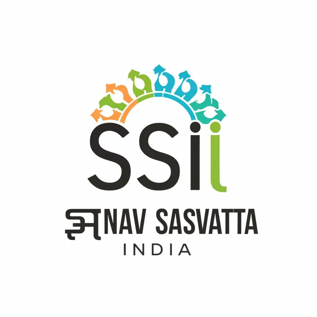 a logo design,with the text "sanav sasvata india", main symbol:SSI,Moderate,be used in Technology industry,clear background