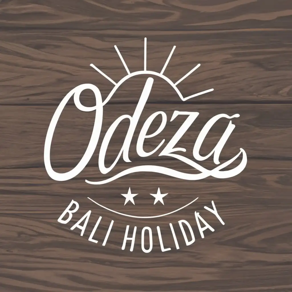 LOGO-Design-For-Odeza-Bali-Holiday-Wooden-Elegance-with-Typography-for-Travel-Enchantment