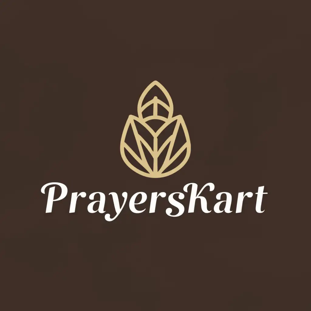 LOGO-Design-For-PrayersKart-Tranquil-Design-Featuring-Incense-Sticks-for-Religious-Industry