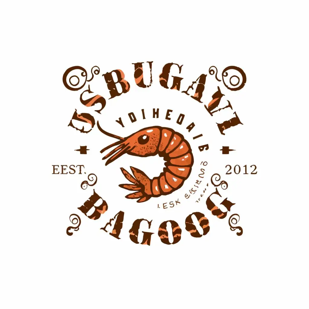 a logo design,with the text "Sibugay Bagoong", main symbol:shrimp,complex,be used in Restaurant industry,clear background