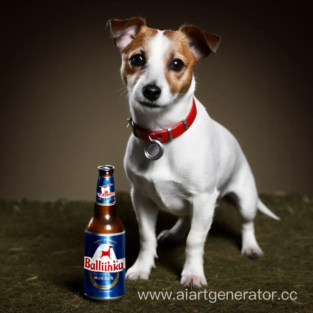 Jack-Russell-Dog-Enjoying-Baltika-Beer-Can