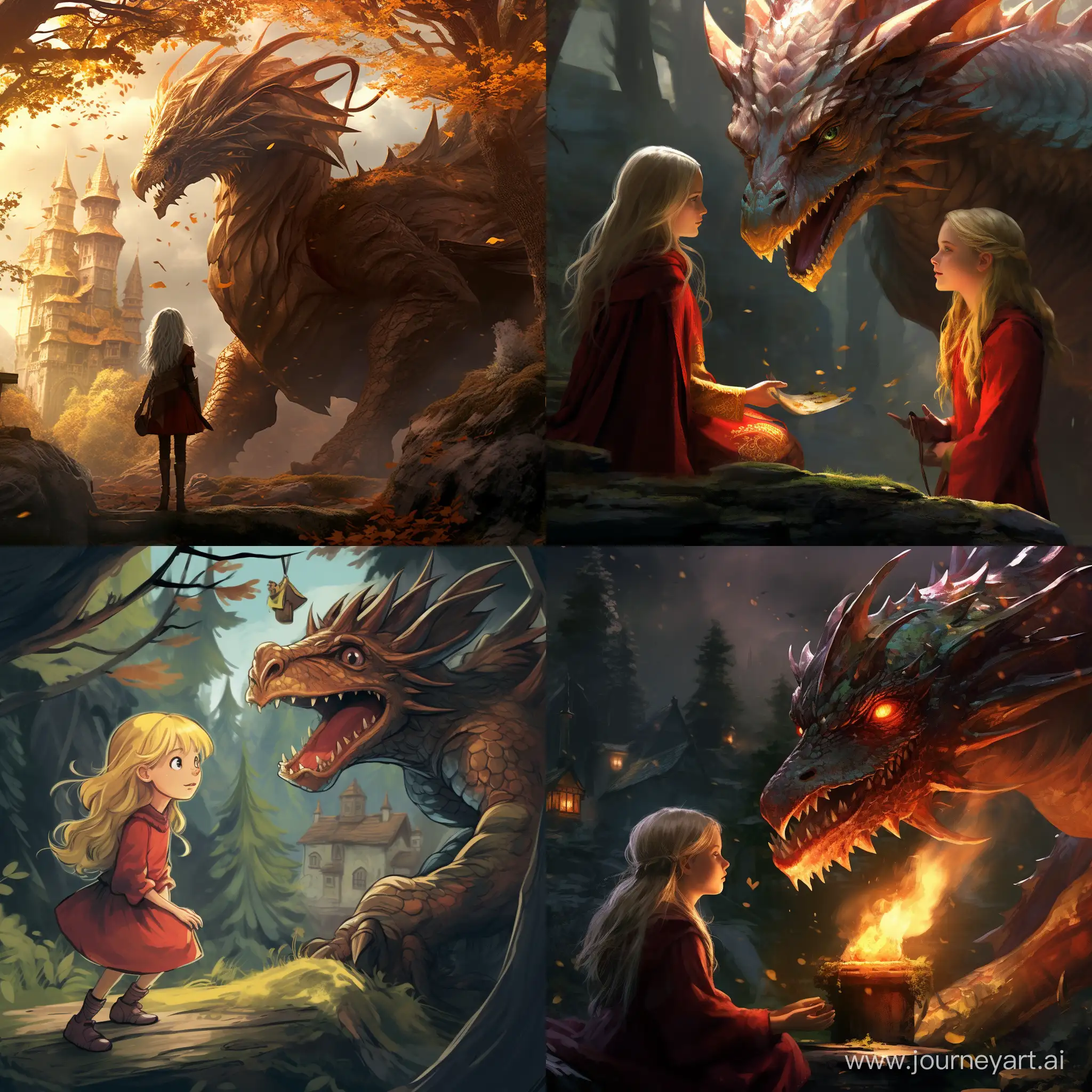 Alice-Discovers-Flash-the-Dragon-in-an-Enchanted-Forest-Castle