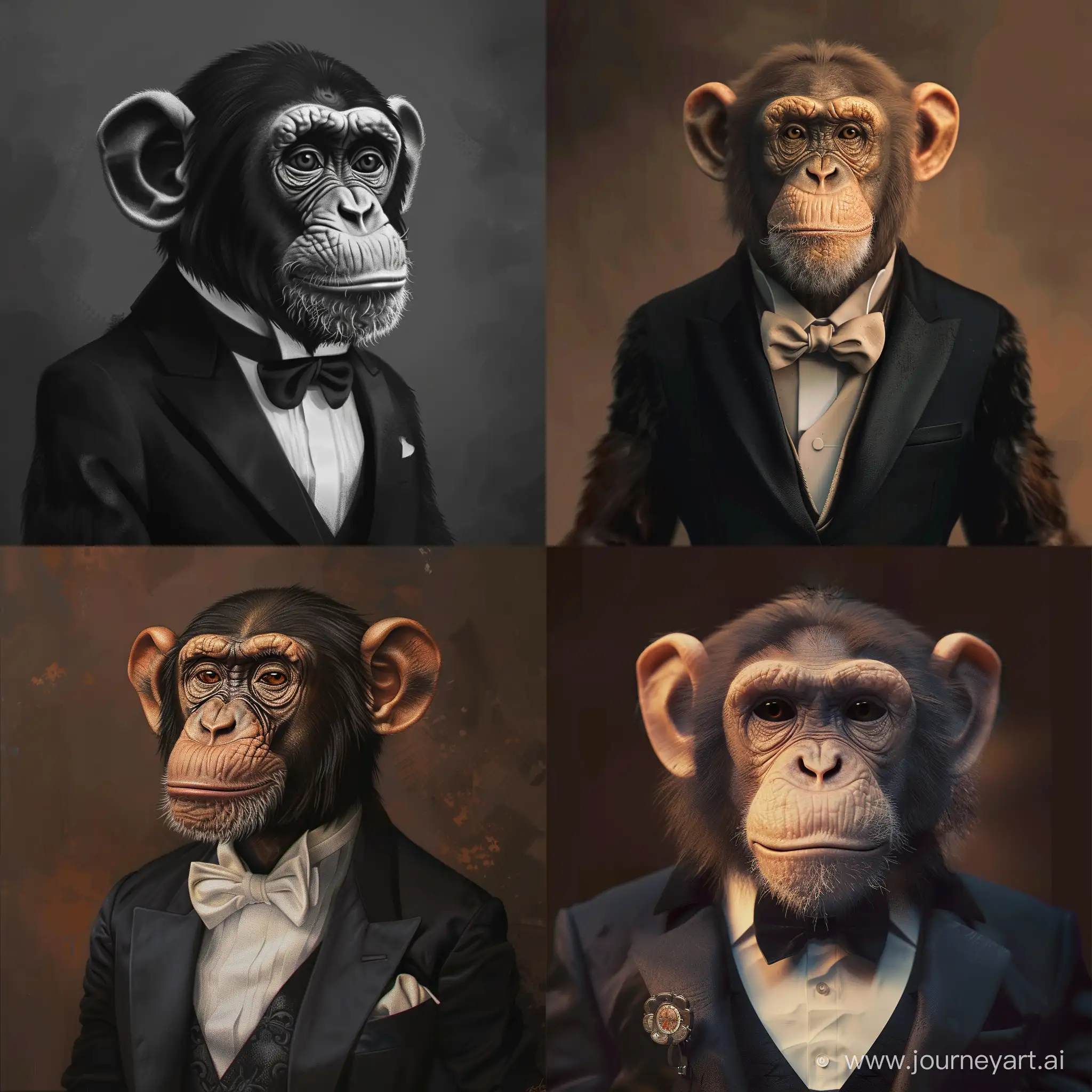 Elegant-Monkey-Wearing-Tuxedo