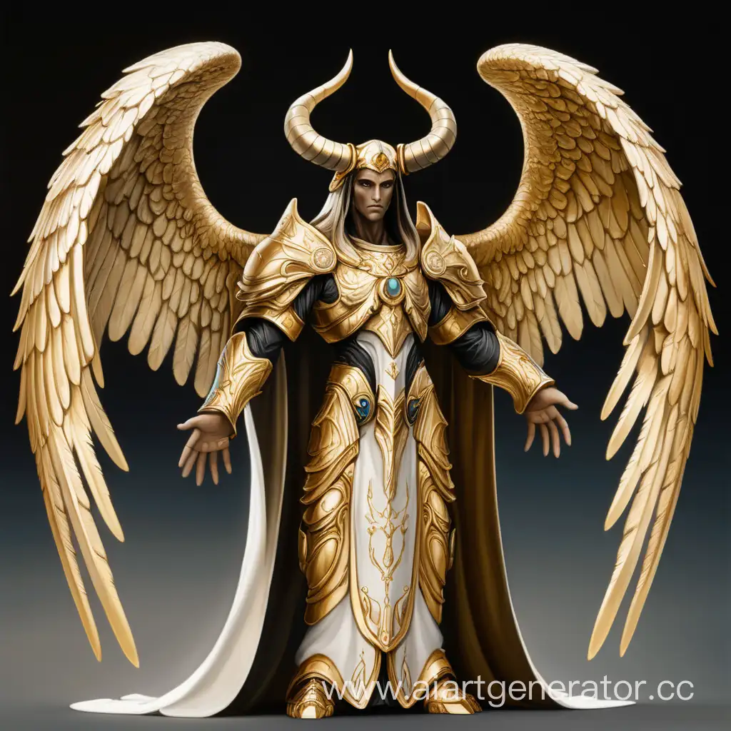 Golden-Angel-with-Horns-and-Halo-in-WhiteGolden-Attire