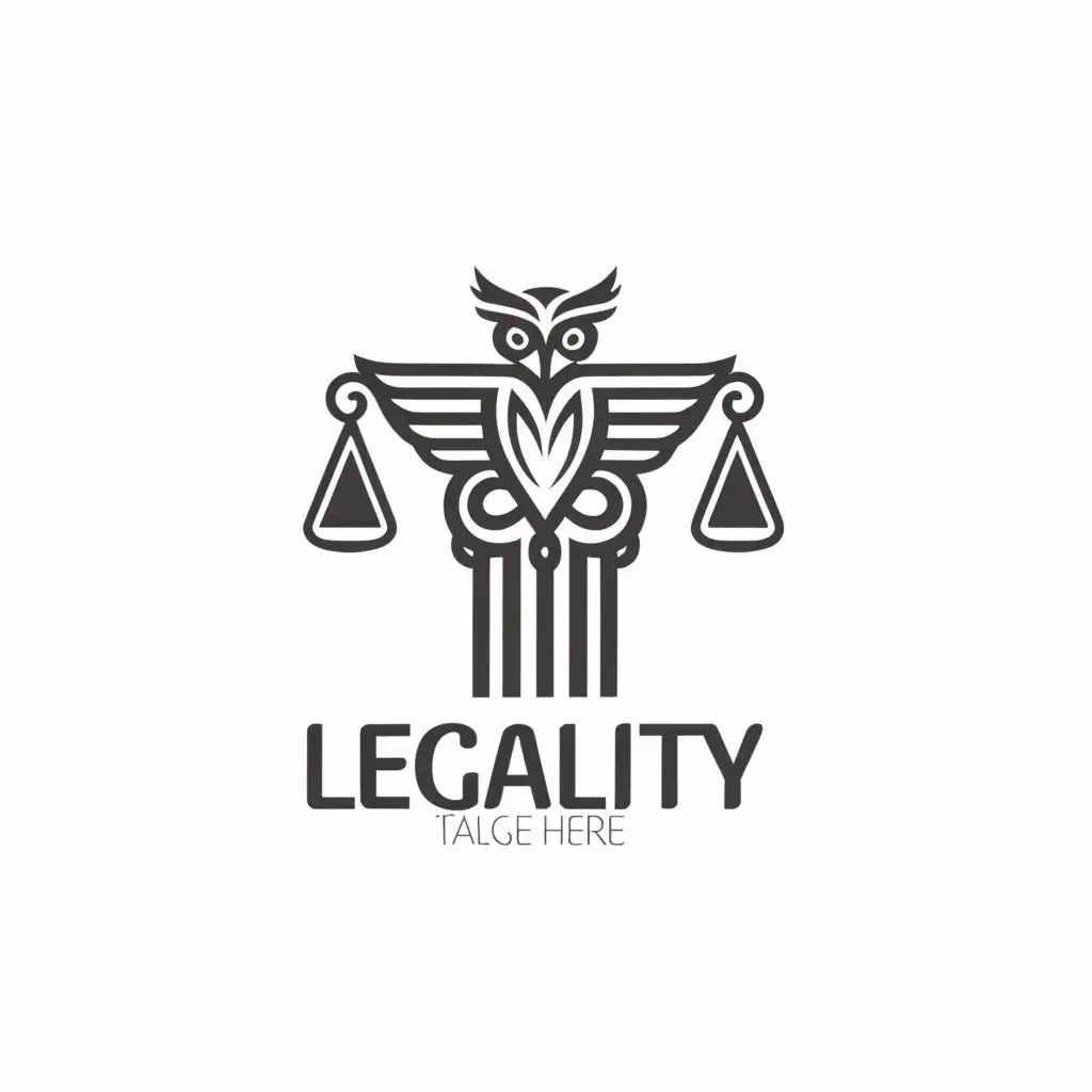 LOGO-Design-For-Legality-Wise-Owl-Perched-on-Column-with-Typography-Symbolizing-Legal-Industry