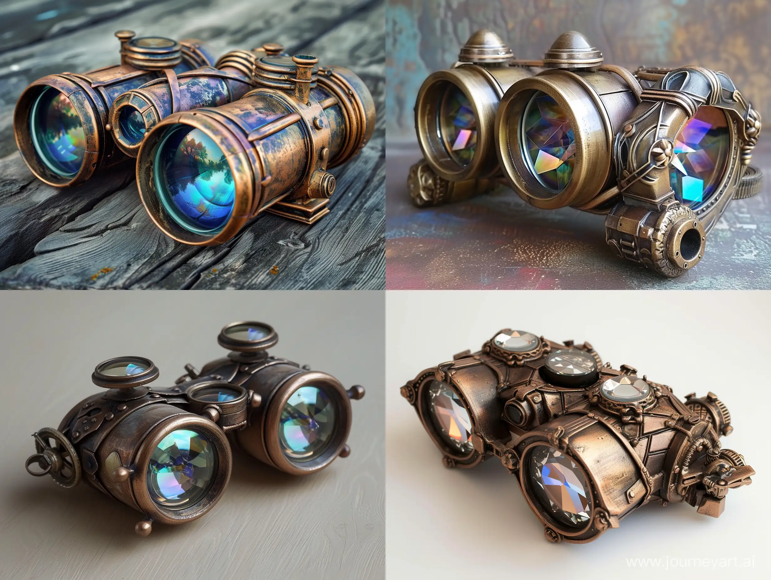Bronze-Steampunk-Kaleidoscope-with-Bright-Glasses-and-Small-Details