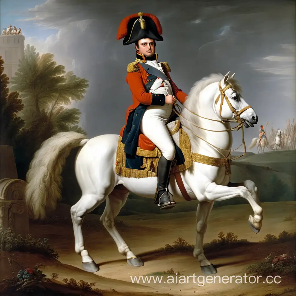 Napoleon-Riding-Majestic-Horse-in-Battle