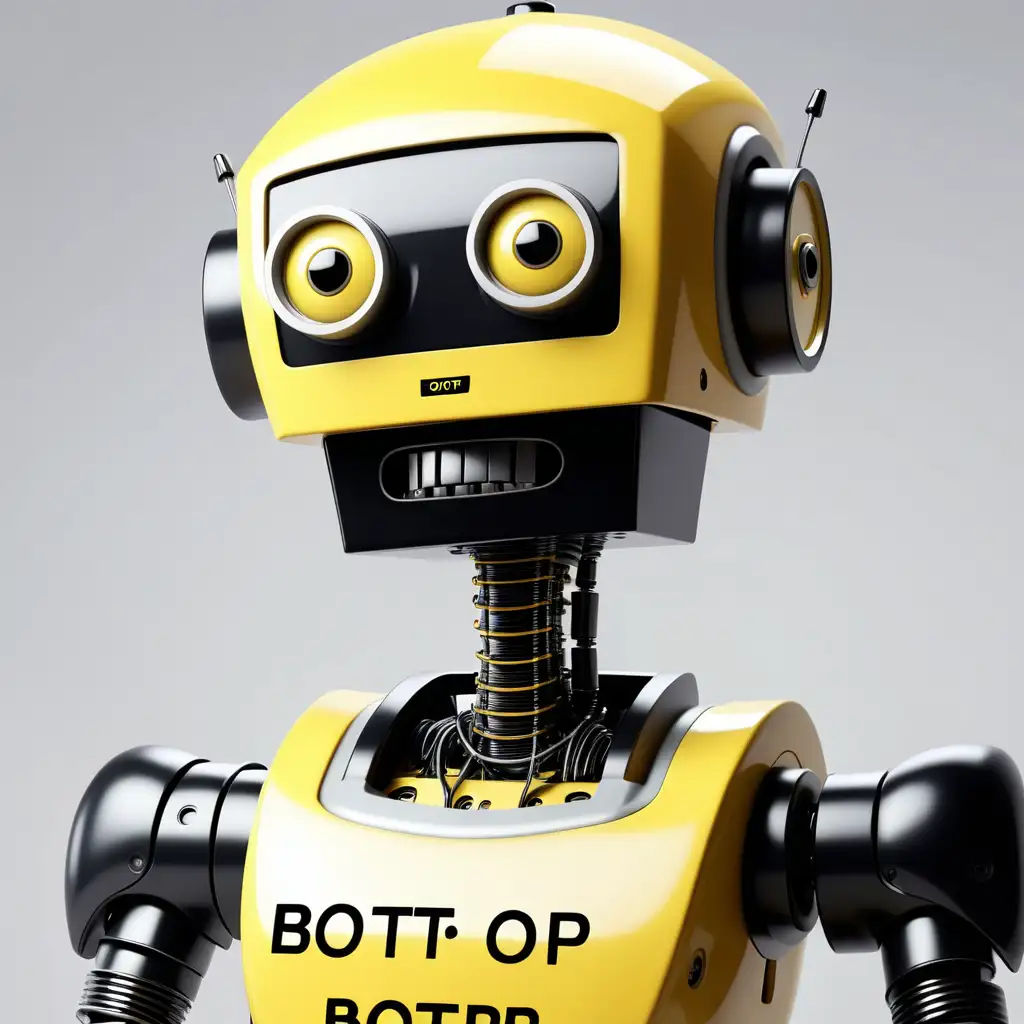 BOTP Yellow and Black Robot with Screen