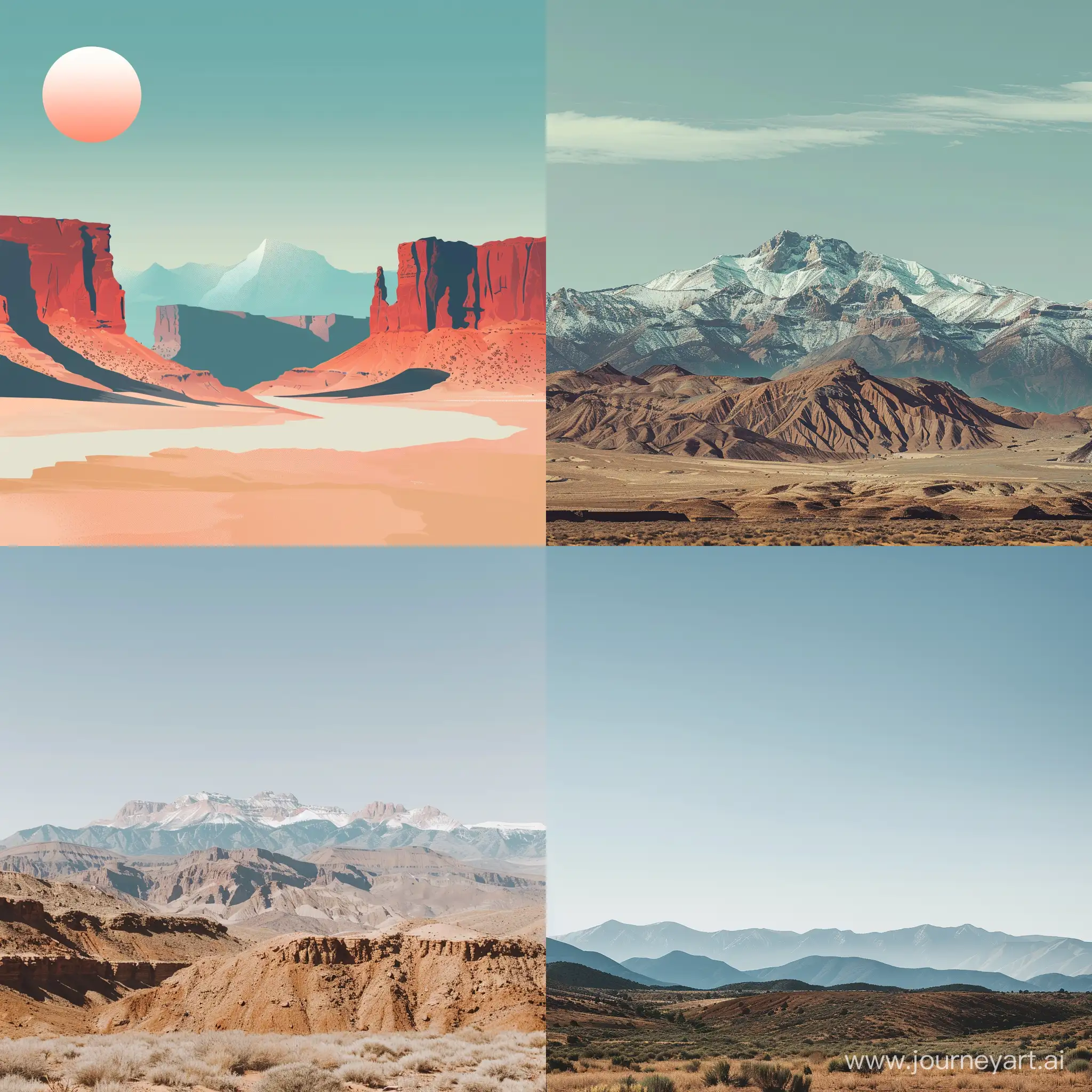 пустыня штат юта минимализм с горами