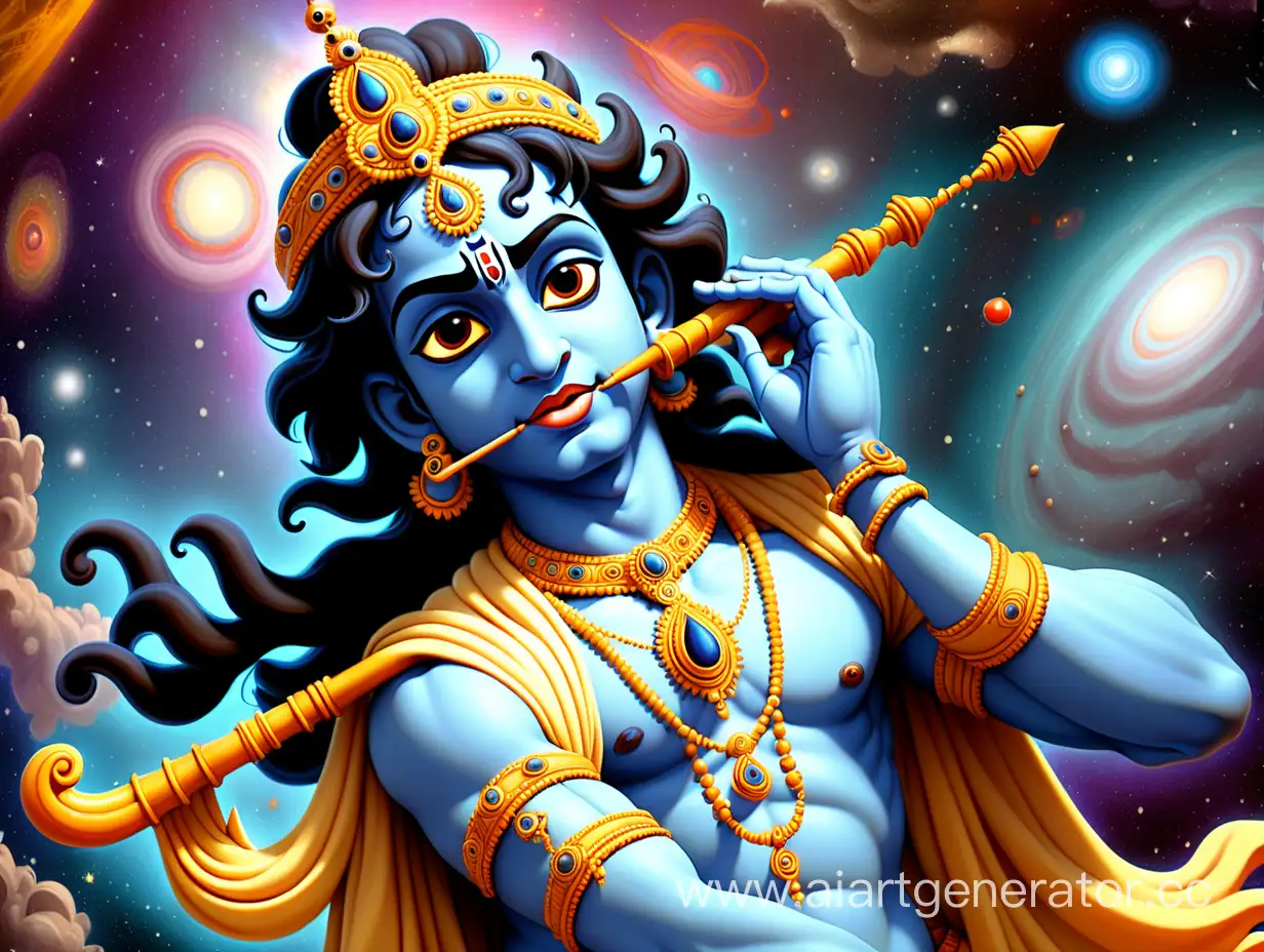 Krishna-AllAttracting-in-the-Cosmos-Divine-Dance-of-the-Universal-Enchanter