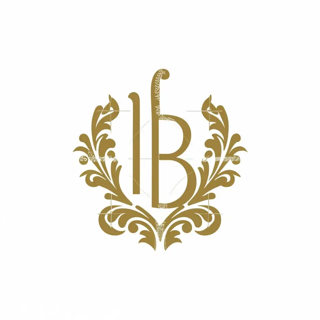 a logo design,with the text "IB", main symbol:Floral,Moderate,be used in Education industry,clear background