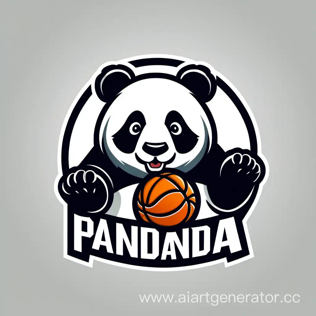  Panda basket ball logo