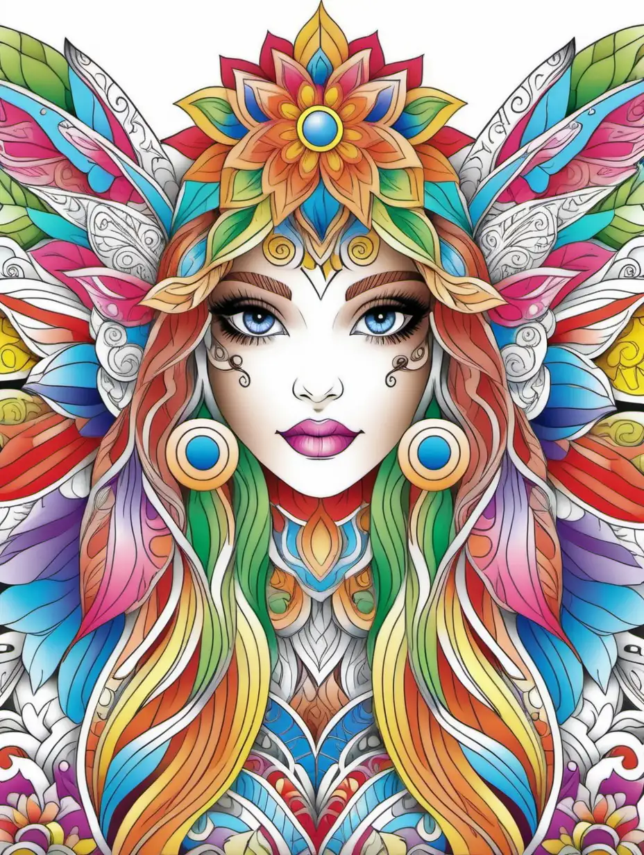 Exquisite Adult Coloring Book with Vivid Colors and High Detail