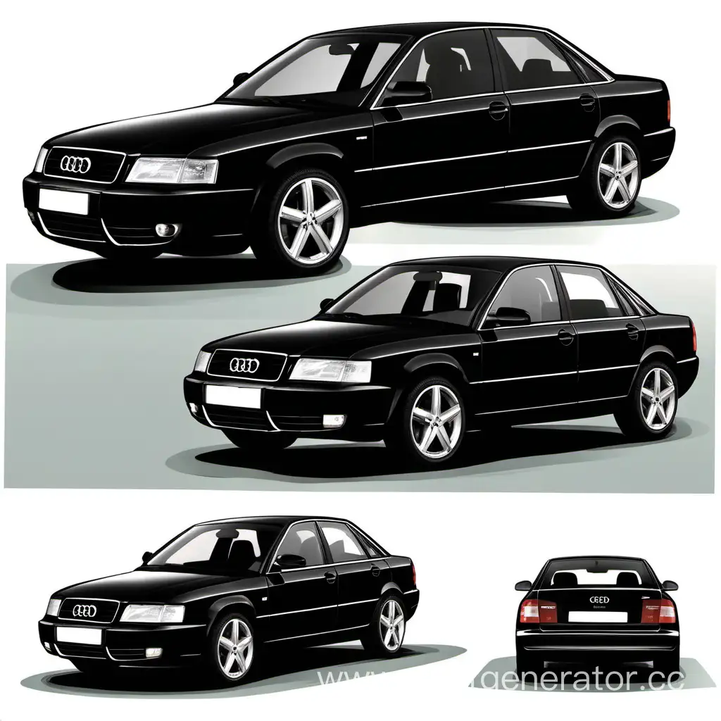 Black-Audi-2002-Car-on-Clean-White-Background