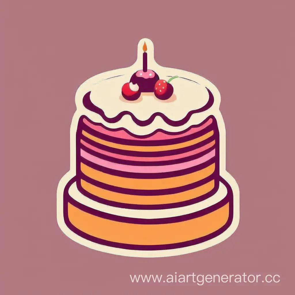 Delicious-Cake-Logo-Design-with-Tempting-Layers-and-Vibrant-Colors