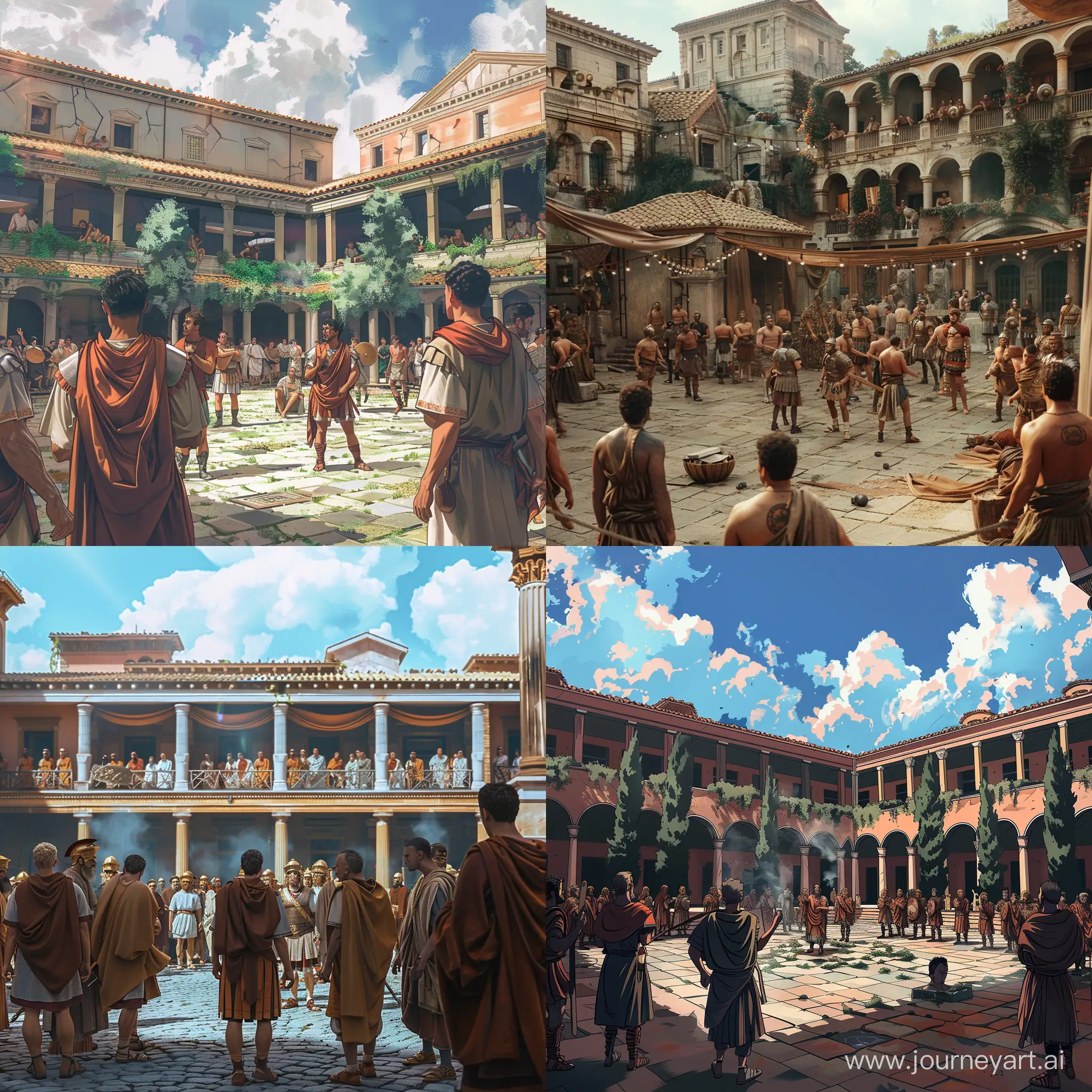 Hooligans-in-the-Courtyard-Ancient-Rome-Setting